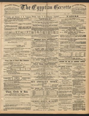 The Egyptian gazette vom 18.05.1892