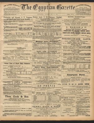 The Egyptian gazette vom 21.05.1892