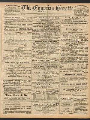 The Egyptian gazette vom 24.05.1892