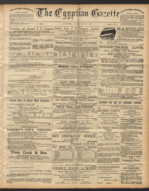 The Egyptian gazette vom 27.05.1892
