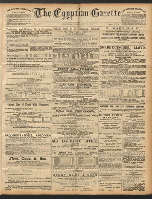 The Egyptian gazette vom 30.05.1892