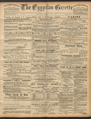 The Egyptian gazette vom 01.06.1892