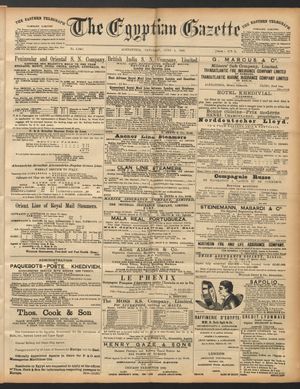 The Egyptian gazette vom 04.06.1892