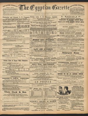 The Egyptian gazette vom 07.06.1892