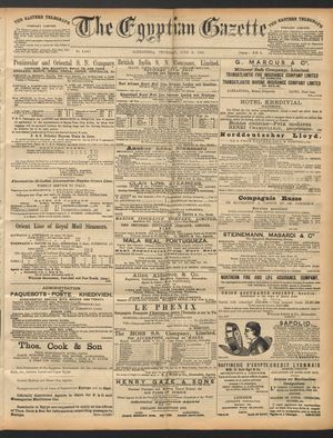The Egyptian gazette vom 09.06.1892