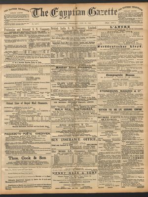 The Egyptian gazette vom 22.06.1892