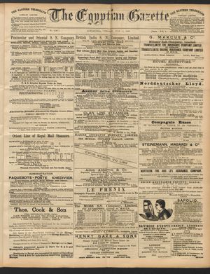 The Egyptian gazette vom 05.07.1892