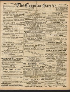 The Egyptian gazette on Jul 6, 1892