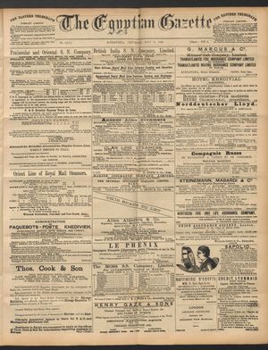 The Egyptian gazette vom 09.07.1892