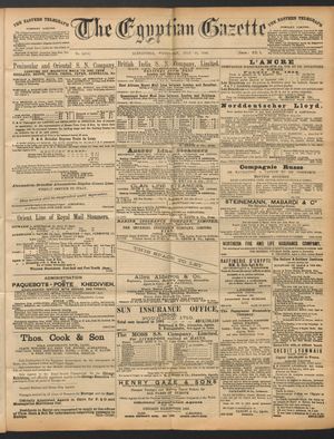 The Egyptian gazette vom 13.07.1892