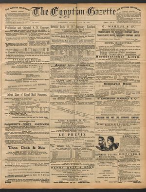 The Egyptian gazette vom 16.07.1892
