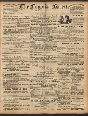 The Egyptian gazette vom 22.07.1892