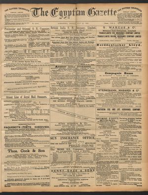 The Egyptian gazette vom 25.07.1892