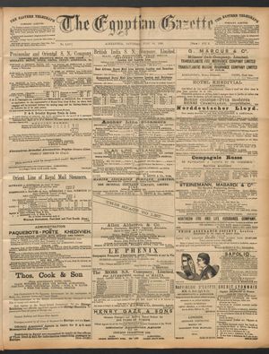 The Egyptian gazette on Jul 30, 1892