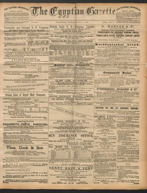 The Egyptian gazette vom 01.08.1892