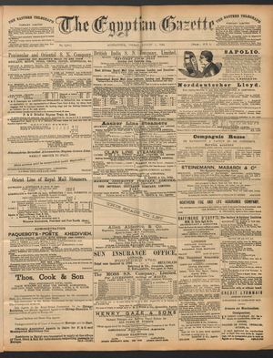 The Egyptian gazette vom 05.08.1892