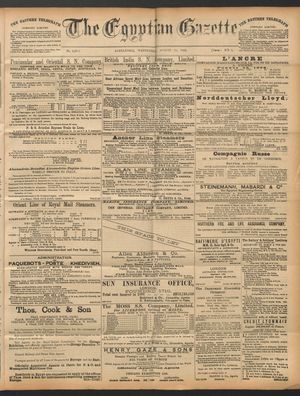 The Egyptian gazette vom 10.08.1892