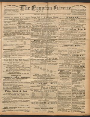 The Egyptian gazette vom 17.08.1892