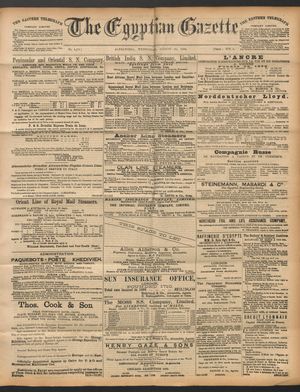 The Egyptian gazette vom 24.08.1892
