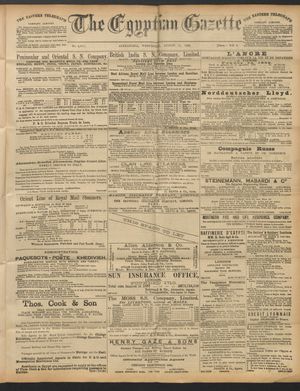 The Egyptian gazette vom 31.08.1892