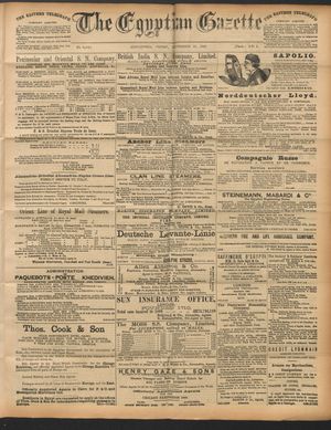The Egyptian gazette vom 23.09.1892