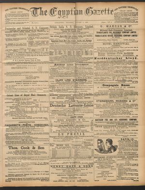 The Egyptian gazette vom 06.10.1892