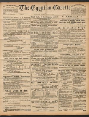 The Egyptian gazette vom 10.10.1892