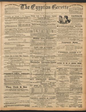 The Egyptian gazette vom 14.10.1892