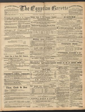 The Egyptian gazette vom 23.11.1892