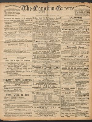 The Egyptian gazette vom 07.12.1892
