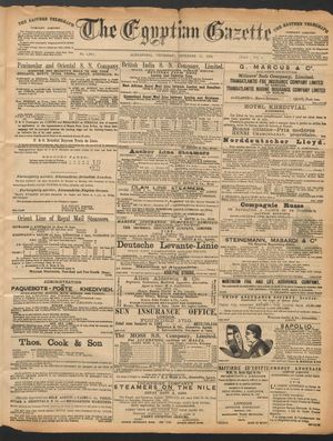 The Egyptian gazette vom 15.12.1892