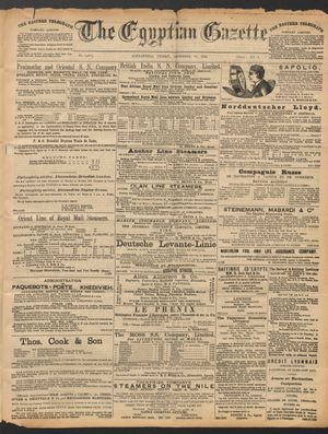 The Egyptian gazette vom 16.12.1892