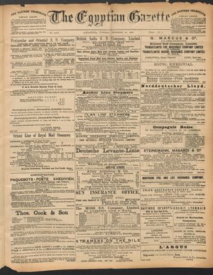 The Egyptian gazette vom 20.12.1892