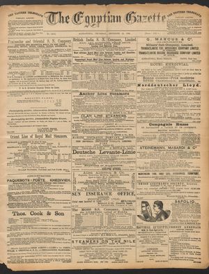 The Egyptian gazette vom 22.12.1892