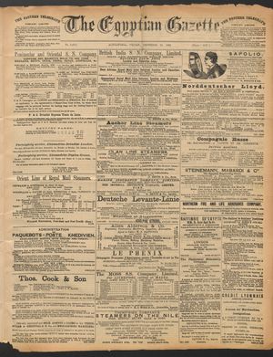The Egyptian gazette vom 23.12.1892