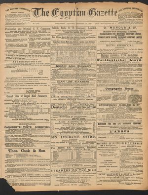 The Egyptian gazette vom 24.12.1892