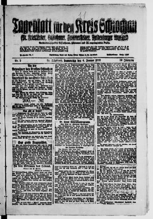 Tageblatt für den Kreis Schlochau on Jan 4, 1923