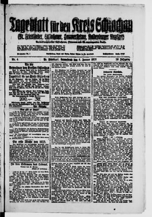 Tageblatt für den Kreis Schlochau vom 06.01.1923