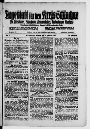 Tageblatt für den Kreis Schlochau on Jan 7, 1923