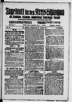 Tageblatt für den Kreis Schlochau on Jan 28, 1923