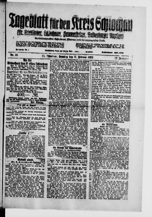 Tageblatt für den Kreis Schlochau on Feb 11, 1923