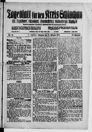 Tageblatt für den Kreis Schlochau vom 20.02.1923