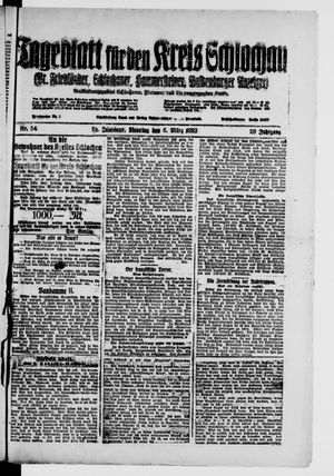Tageblatt für den Kreis Schlochau vom 06.03.1923