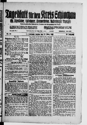 Tageblatt für den Kreis Schlochau vom 23.03.1923