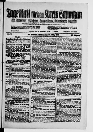 Tageblatt für den Kreis Schlochau vom 28.03.1923