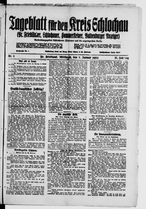 Tageblatt für den Kreis Schlochau vom 07.01.1925