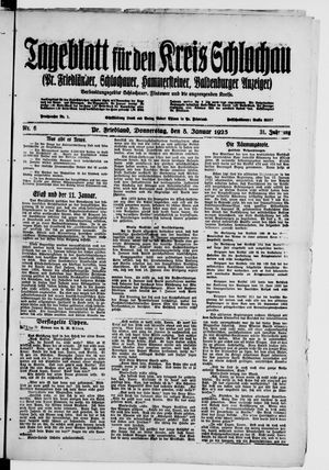 Tageblatt für den Kreis Schlochau vom 08.01.1925