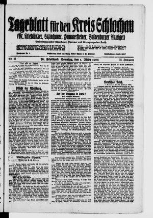 Tageblatt für den Kreis Schlochau on Mar 1, 1925