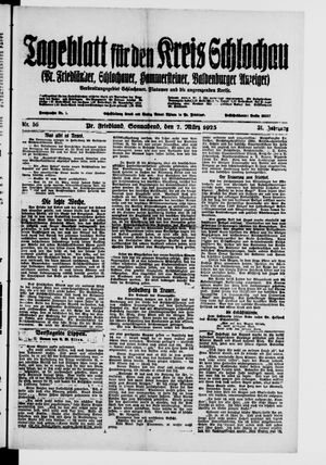 Tageblatt für den Kreis Schlochau on Mar 7, 1925