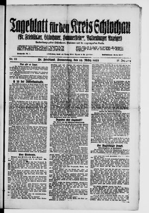 Tageblatt für den Kreis Schlochau vom 19.03.1925
